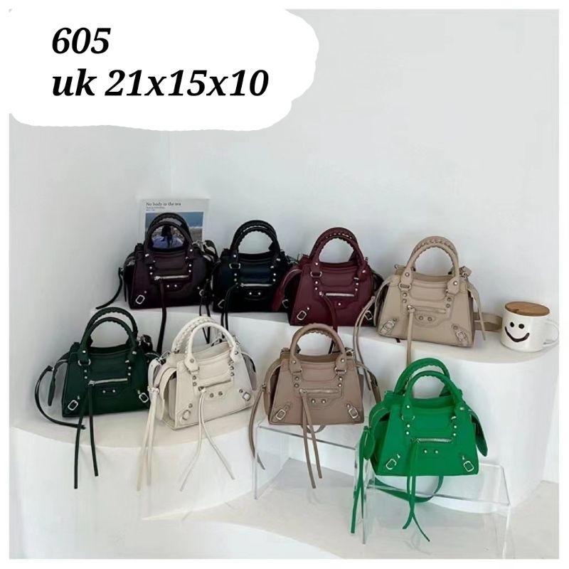 Tas wanita fashion neo classic mini top handle bag uk 21x15x10