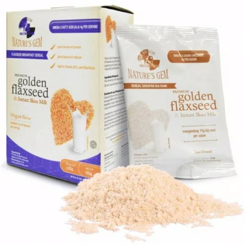 

Golden Flexseed and instant skim milk