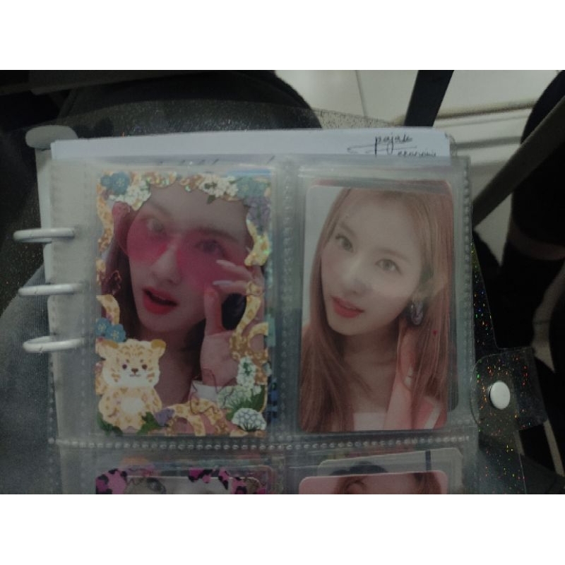 WTS IN RUSH TWICE PHOTOCARD  SANA SPECS +SANA IN LOVE FOL FORMULA OF LOVE