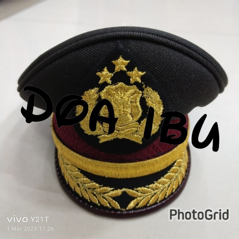 

best seller miniatur topi pet logo TRI BRATHA/POLISI