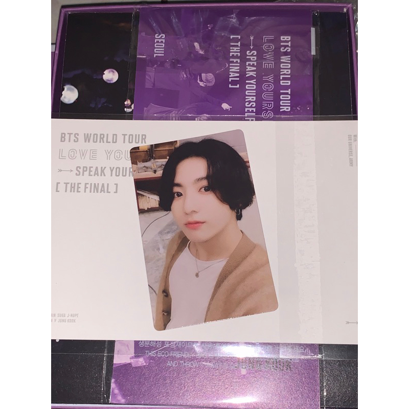 [Booked] Jungkook RPC DVD SYS The Final // Love yourself speak yourself JK PC Photocard