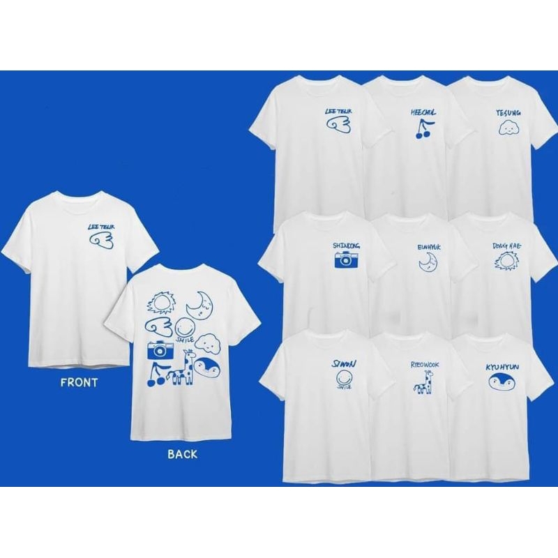 Tshirt Kaos SuperJunior Lucky Card