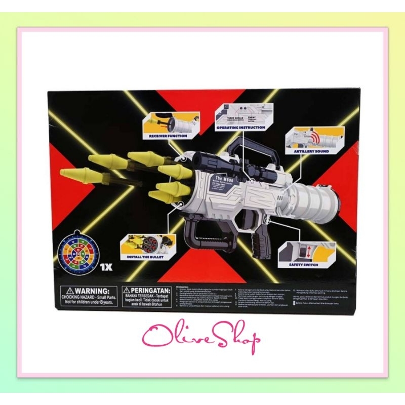 OliveShop ❤️ Cruzer Weapon-X Bazooka Mainan Tembak Anak
