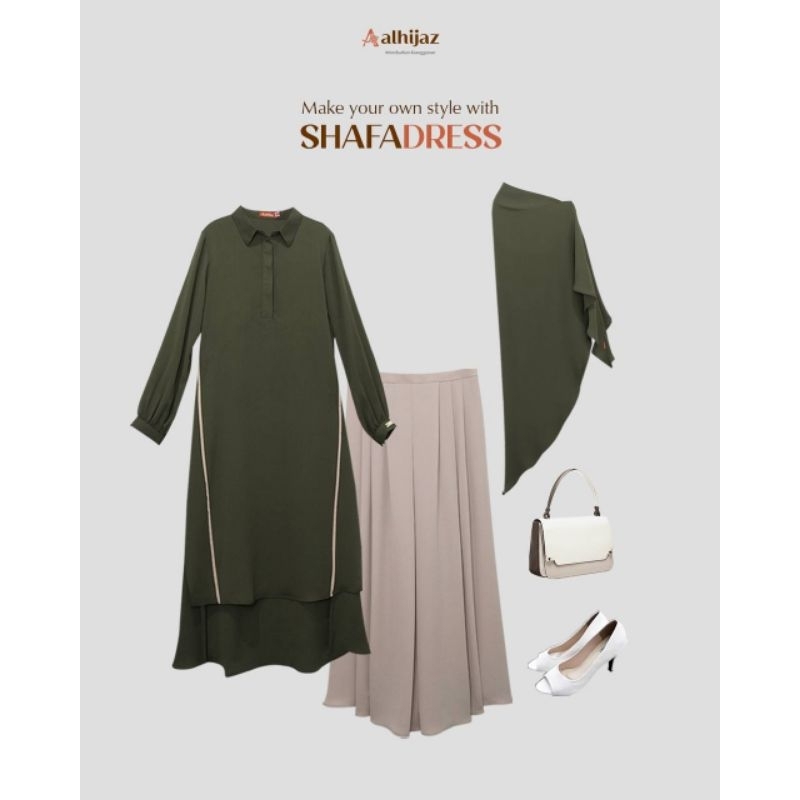 SHAFA DRESS SET ORIGINAL 100% BY ALHIJAZ