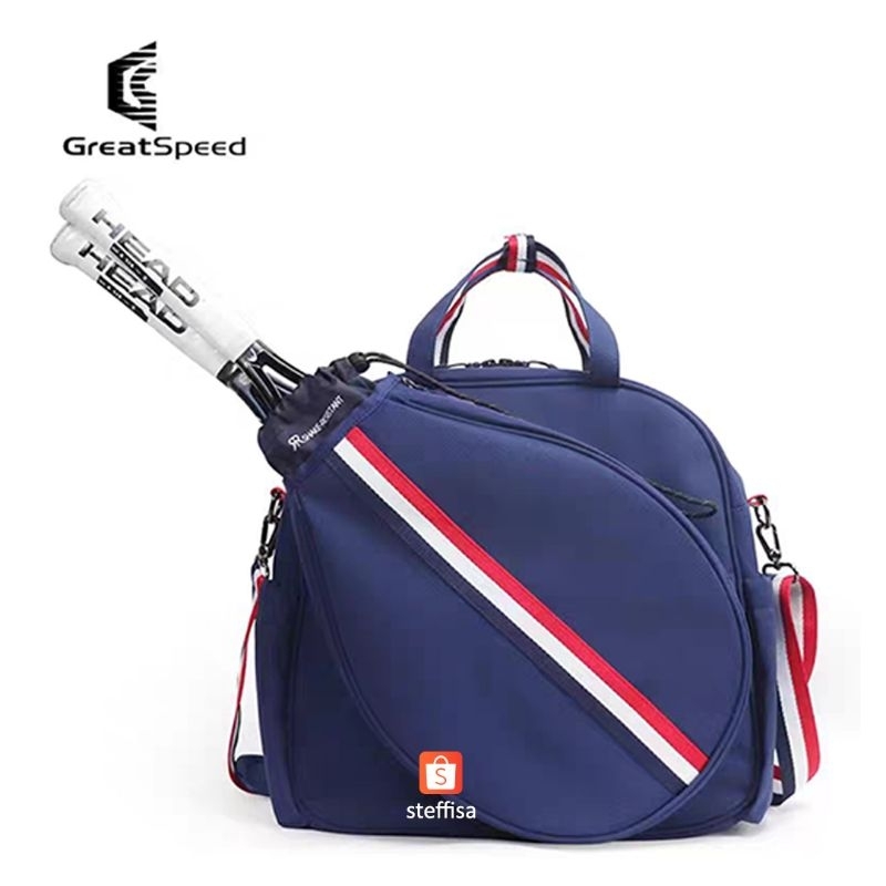 TAS RAKET GREATSPEED | olahraga bulu tangkis badminton tenis tennis shoulder sports bag handbag stylish minimalist casual original asli baru new impor premium