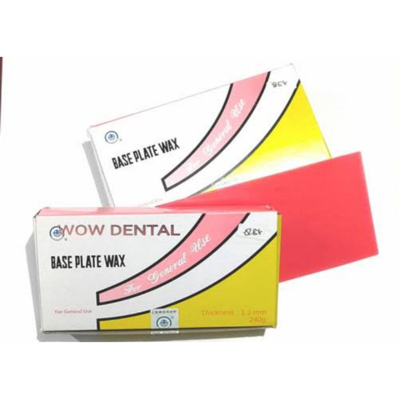 base plate wax / wax merah / lilin malam prosto