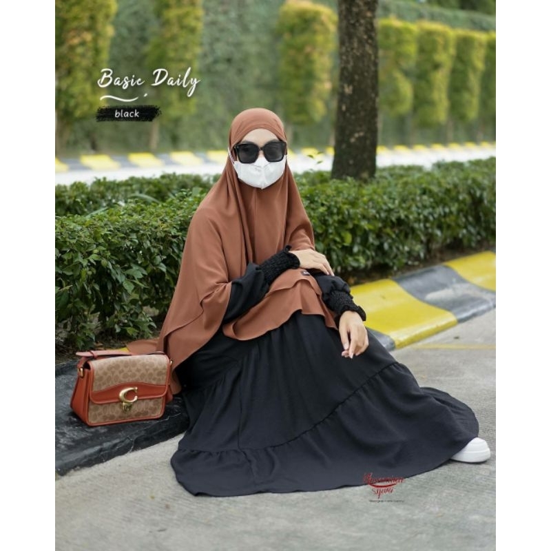 khimar fk basic ,bergo daily,khimar daily tali by khumaira syari