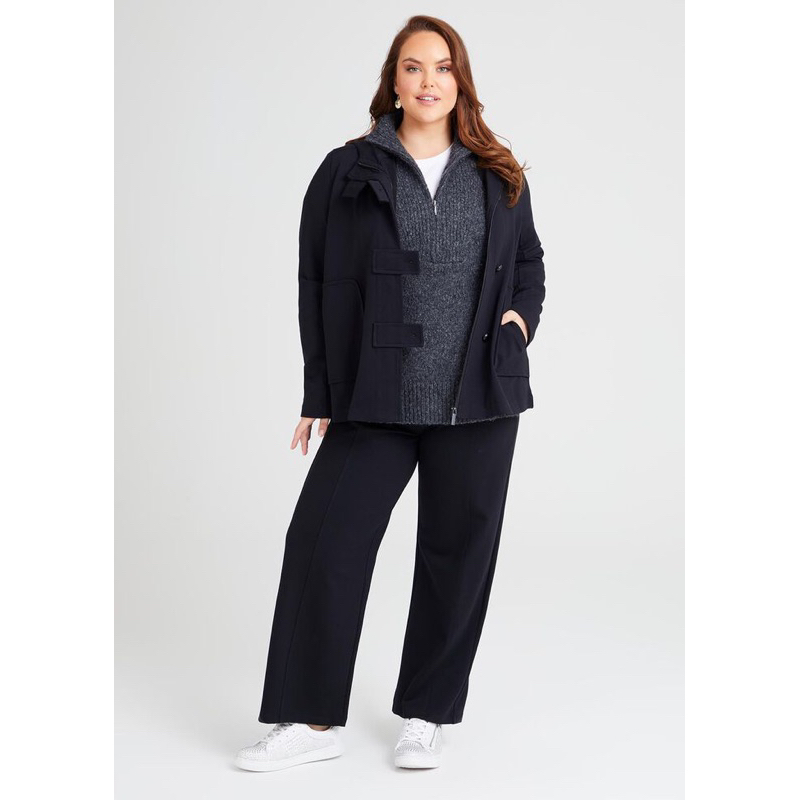 Ava Viv Ponte Wide Leg Pant Big SIze