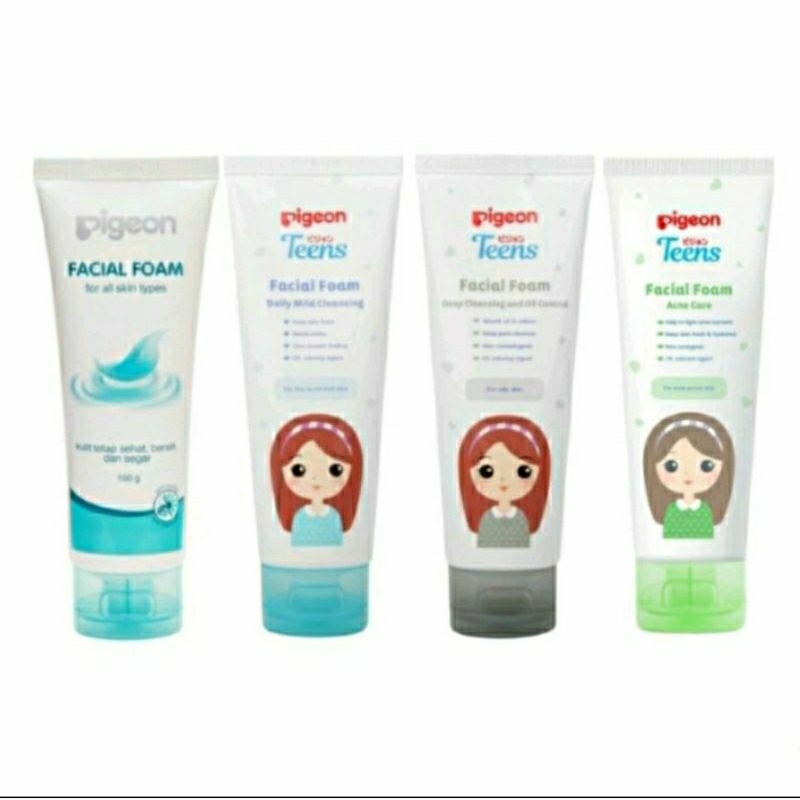 Pigeon Teens Facial Foam Series | All Skin Type | Acne Care | Daily Mild | Deep Cleansing