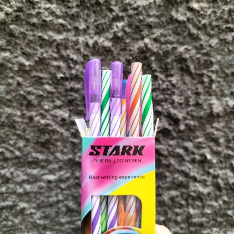 [12PCS/ LUSIN] Pen STARK ulir/ kotak robot/ Pulpen