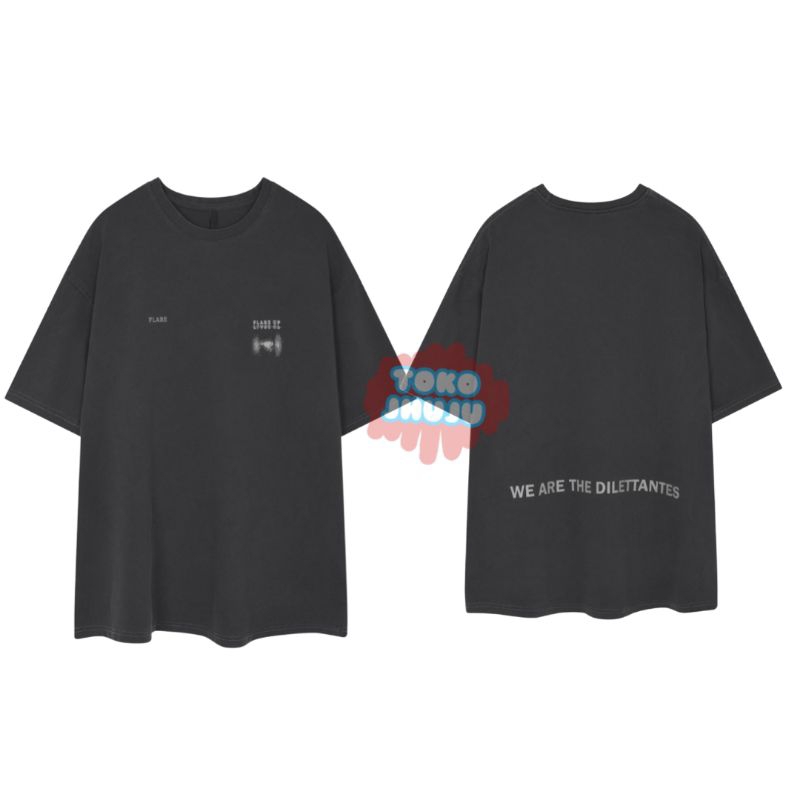 Kaos Jungkook Bts Flare Logo Kiri Kanan + sablon belakang