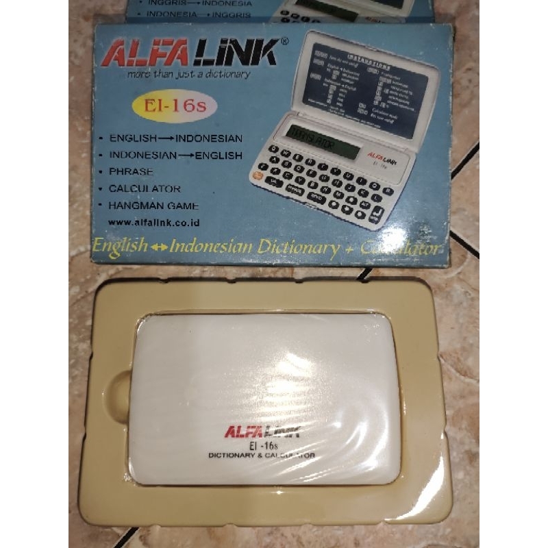 Alfalink EL-16S kalkulator kamus bahasa inggris indonesia