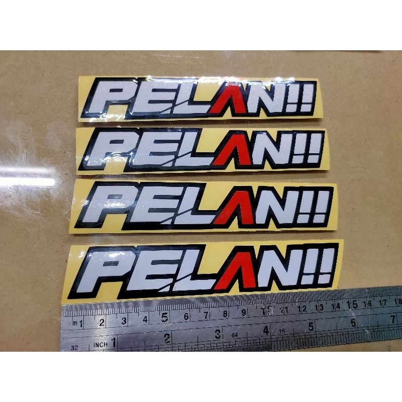 cutting stiker VIRAL PELAN bahan pospor nyala
