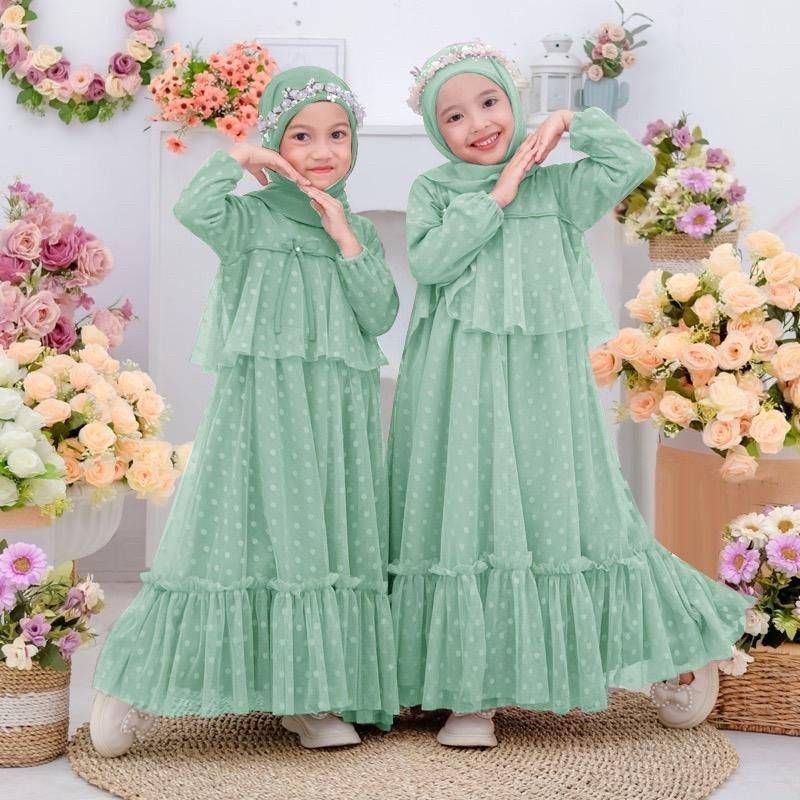 MAXI EMI KID /GAMIS ANAK /GAMIS LEBARAN ANAK/GAMIS PESTA ANAK