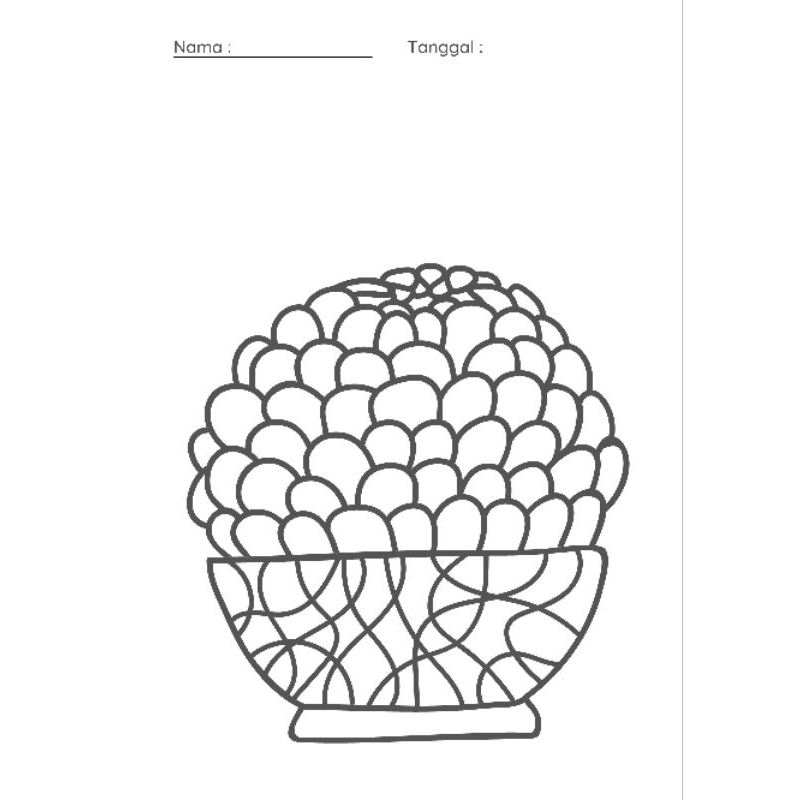

Gambar Sketsa Mewarnai - Kaktus / gambar A4 / Mewarnai/Drawing sketch