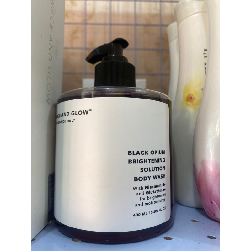grass and glow body wash black opium