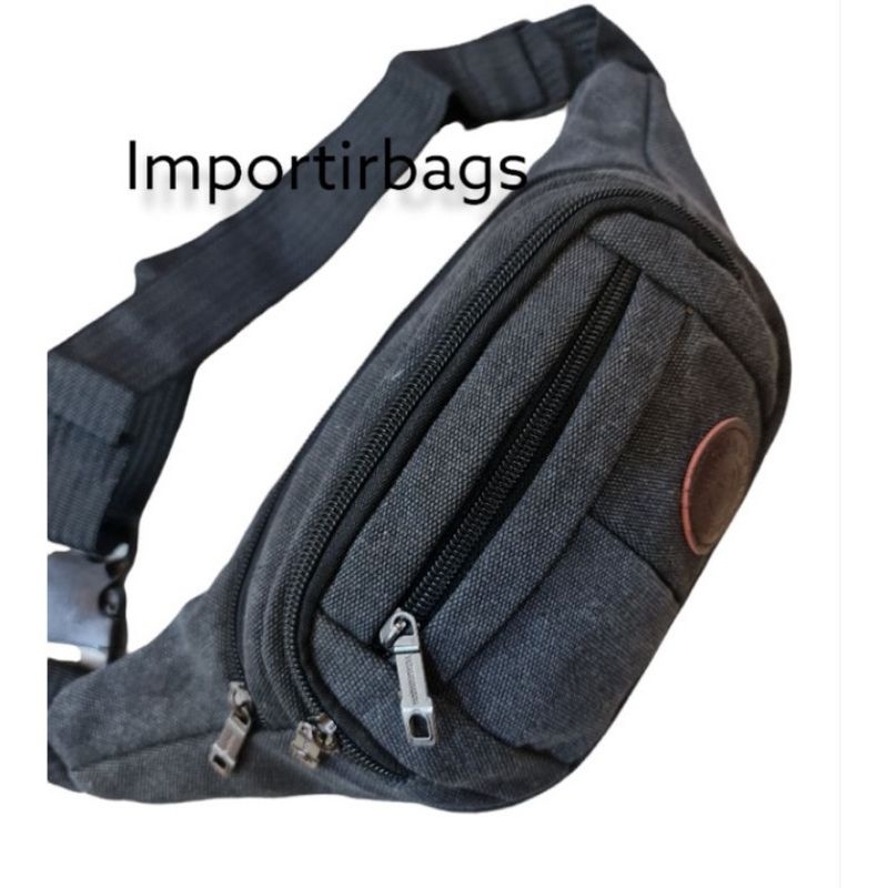 Tas Pinggang Waistbag Import Kanvas Tas kanvas pria /wanita Tas selempang Kanvas import