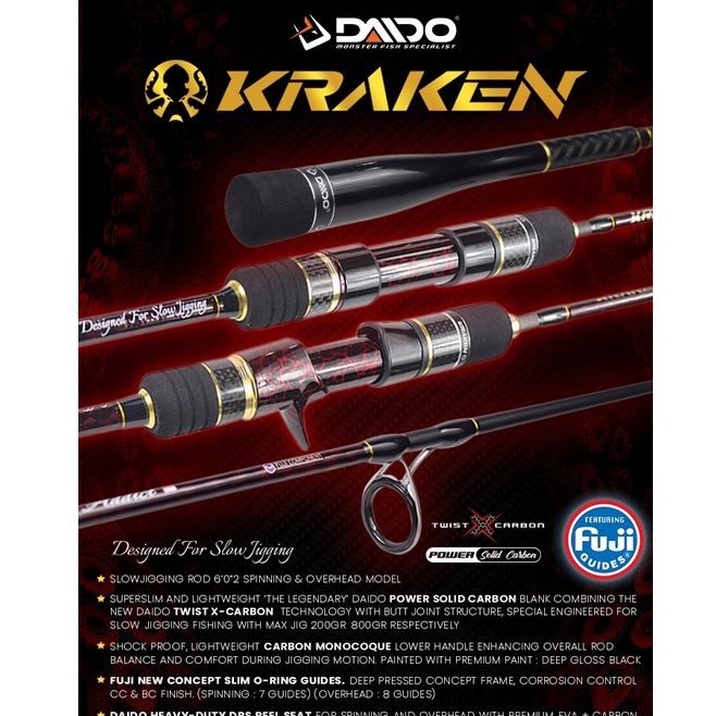 Joran Spining Daido Kraken PE 1-3 ~ PE 2-4