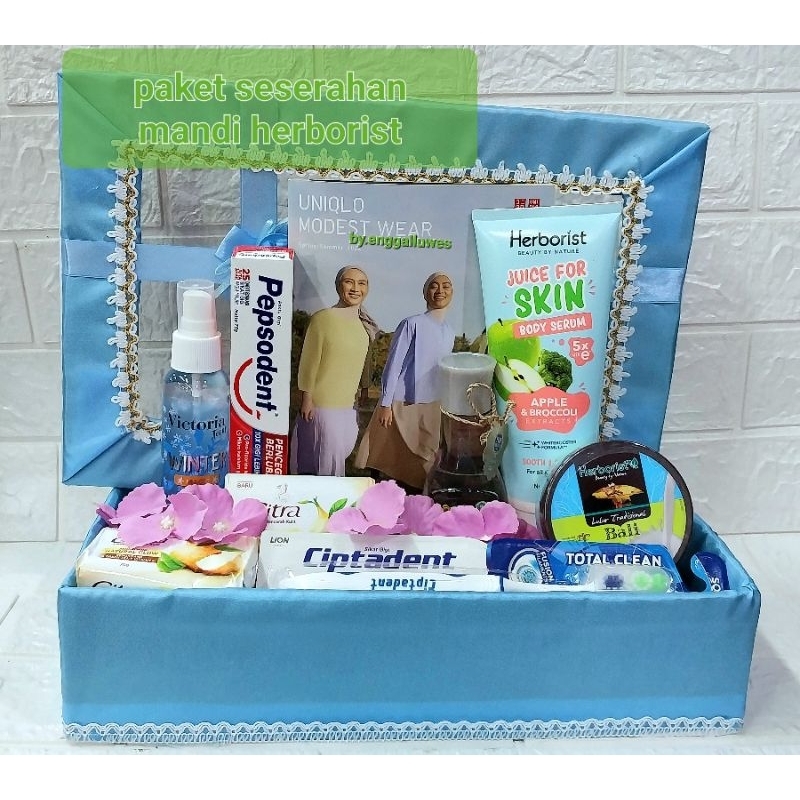 PAKET SESERAHAN MANDI HERBORIST/PAKET SESERAHAN MANDI