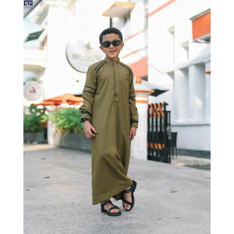 Zam zam series jubah by Ahzarayy Zamzam Jubah Ahzarayy Zam2 Ahzarayy Jubah Olive Army Hijau Ahzarayy