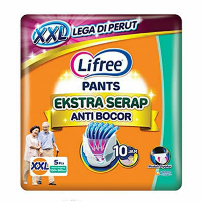 Lifree Celana Ekstra Serap (M10/ L8/ XL6/ XXL5)