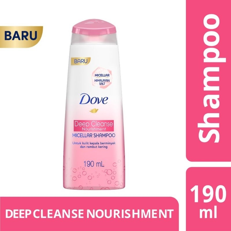 Dove Micellar Deep Cleanse Nourishment Shampo 190ml