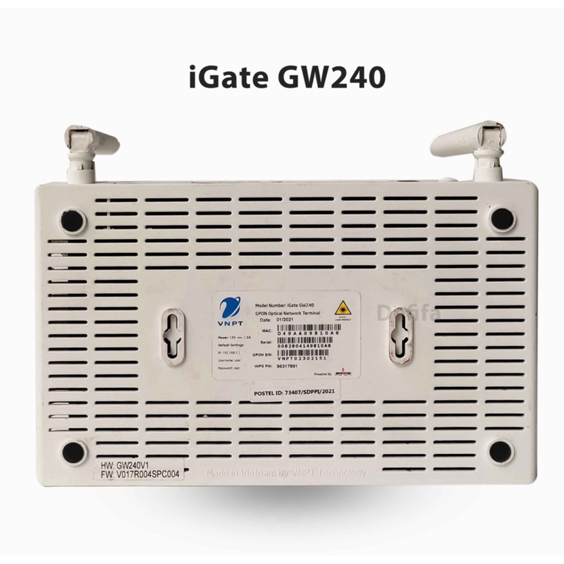 MODEM ONT IGATE GW240 Plus Adaptor