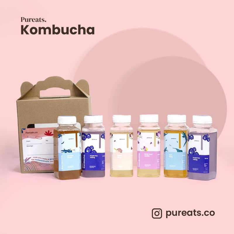 

Hampers Kombucha Healthy Gift Isi 6 Botol Ukuran 280 ml
