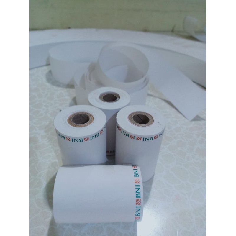 

10pcs/roll kertas kasir logo BNI UK 57/58x40mm eds bluetooth