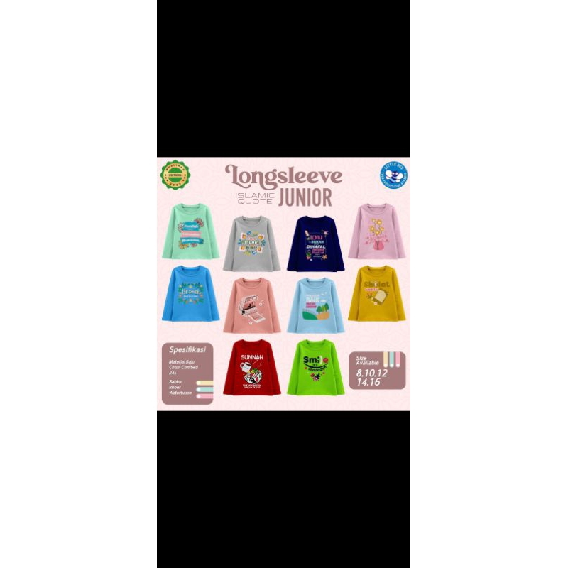 KAOS MUSLIM PANJANG LITTLE BEE