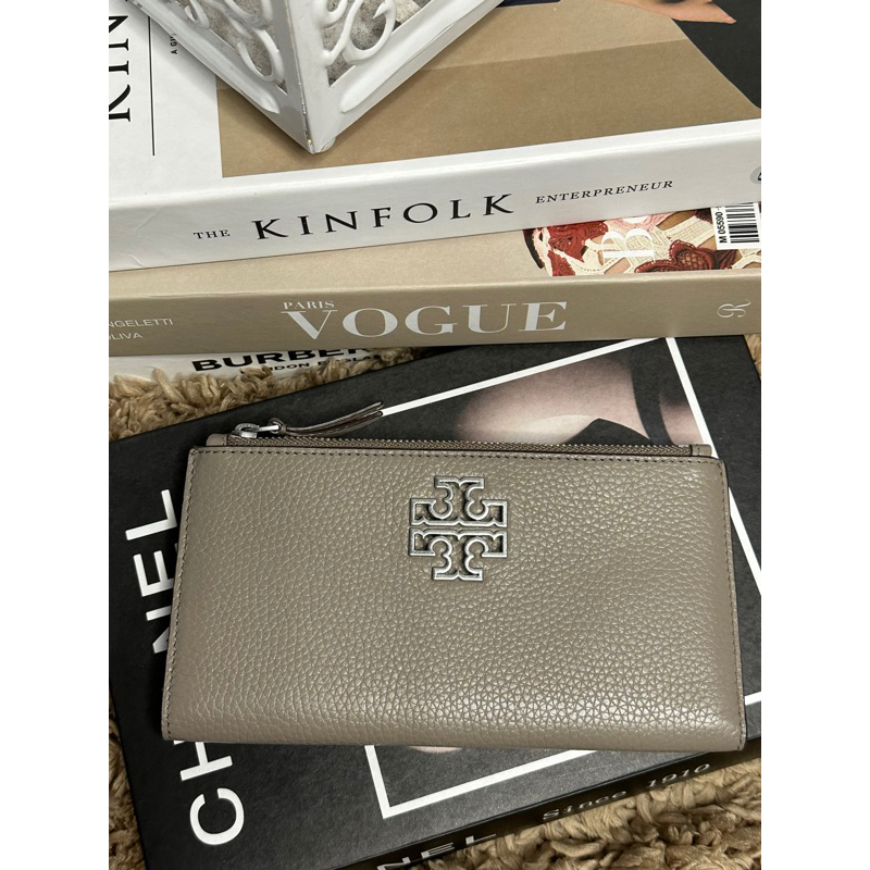 TB britten envelope wallet french gray