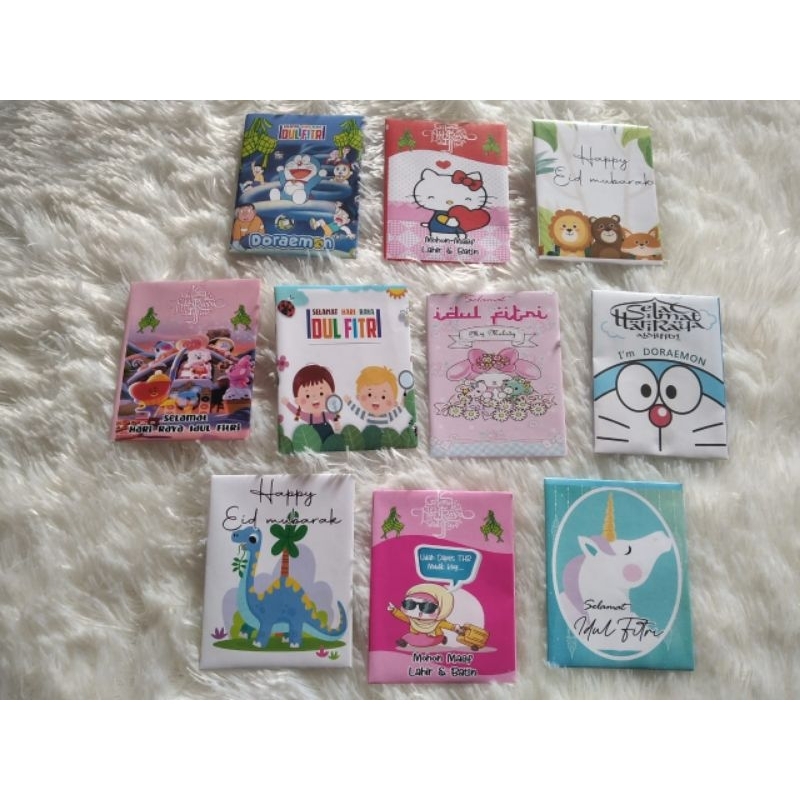 

Amplop (isi 10 pcs) angpau lebaran idul fitri hadiah viral promo glossy lucu karakter bunga free plastik premium karakter ukuran medium kecil besar doraemon hello kitty dinosaurus costum