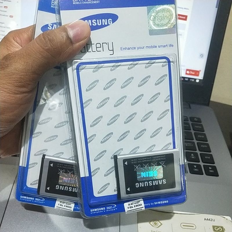 Baterai HP Samsung Galaxy Champ Caramel Duos Guru Music 2 C140 C3300 C3330 C3520 E2652 E1272 D520 E1080 X150 GT-E-1272 B310E AB463446BU Original Ori Batre Batrai Battery
