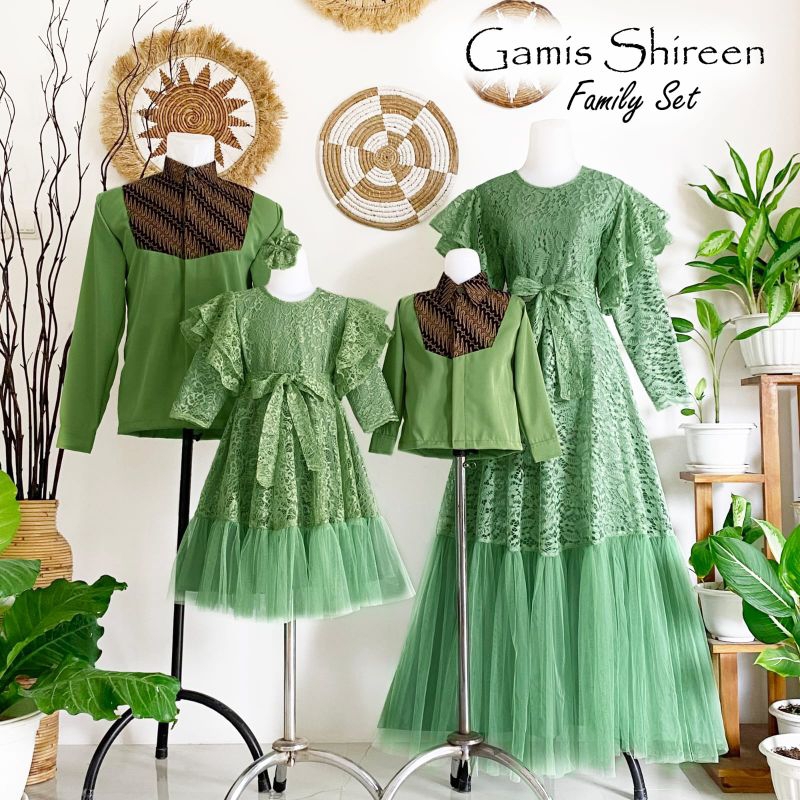 gamis warna Sage green/kemeja dewasa lengan panjang/kemeja anak laki laki/gamis anak/gamis dewasa