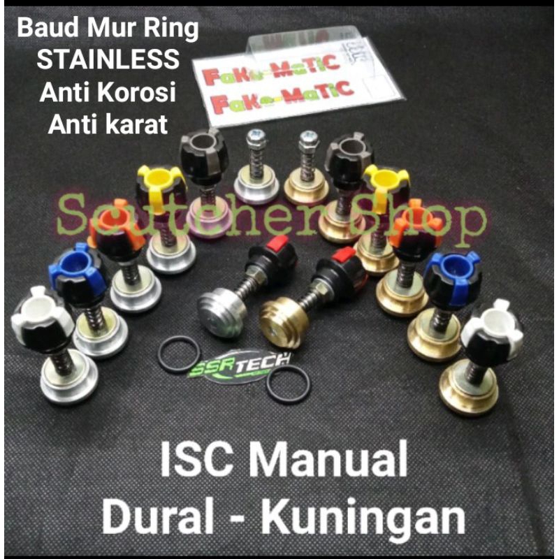 Langsam ISC Manual yamaha aerox-Fino-lexi-mio-nmax-xeon-Xmax-xride Bahan Dural Dan Kuningan