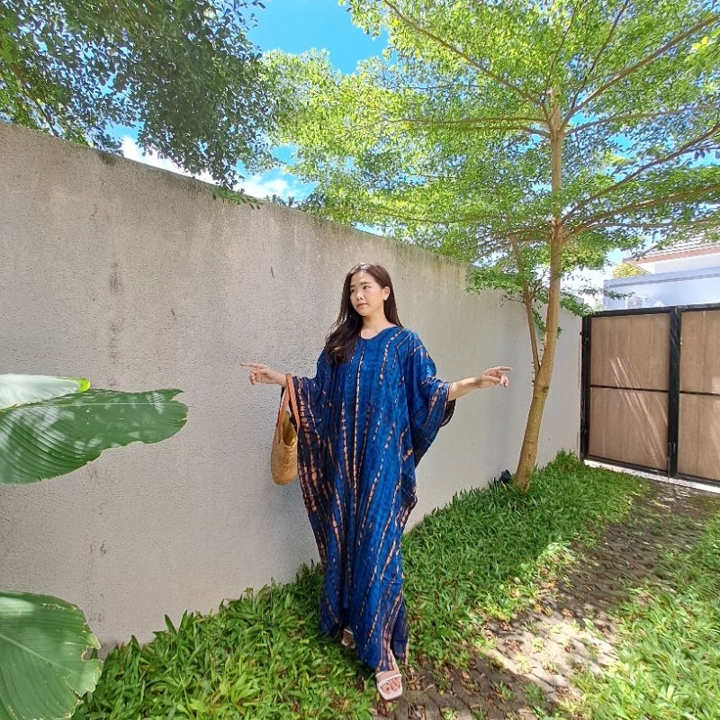 Kaftan Dress / Kaftan Rayon Biru
