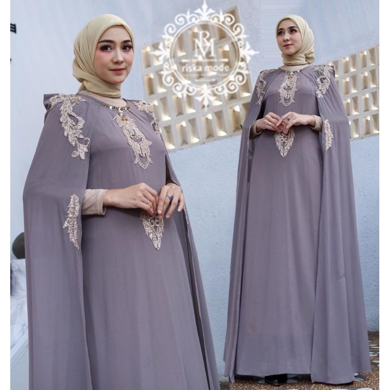 Kaftan Merak full Ceruty Free Gamis Manset Original RM Butik