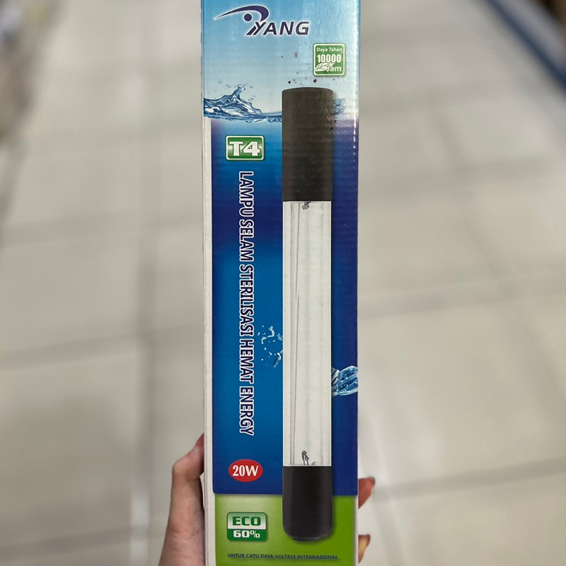Lampu UV Aquarium 20 Watt YANG | Lampu Celup Sterilisasi Hemat Energi