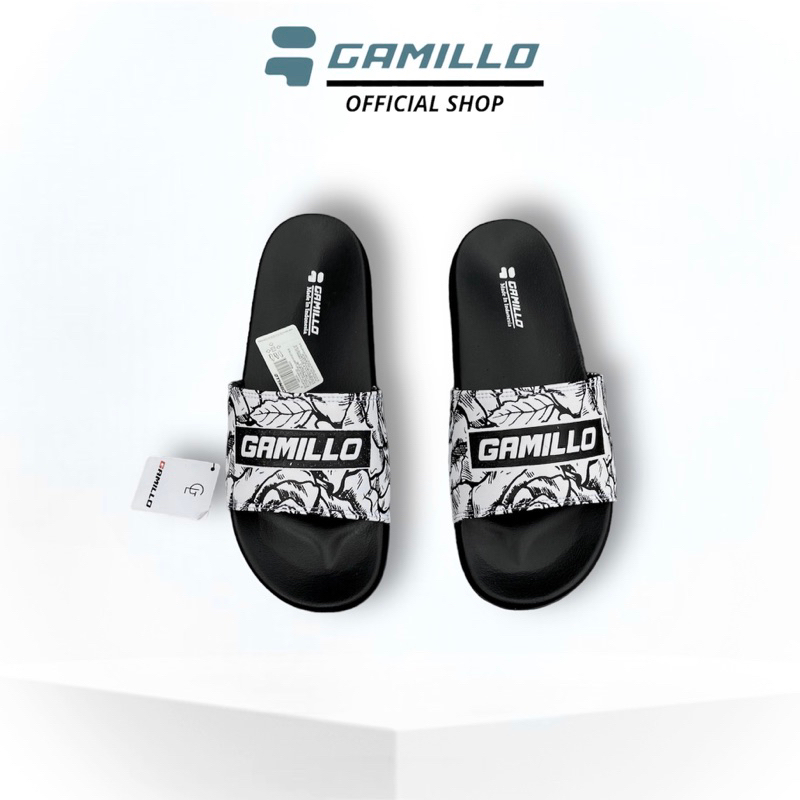 Sandal Slide Slip Slippers Pria Kualitas Premium Official - Sandal Slide Black SWH PL 01