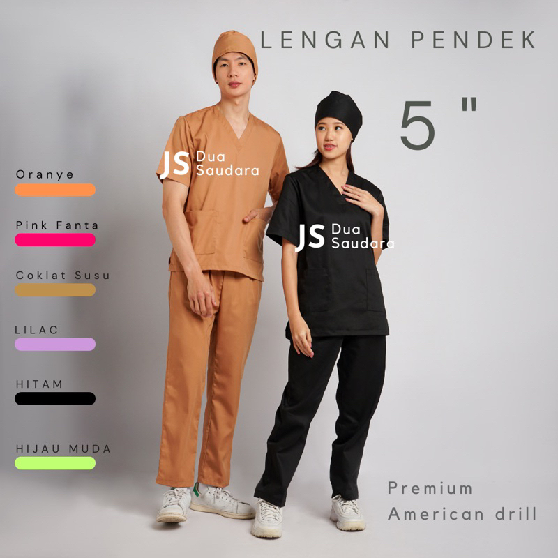 [ WARNA BARU VOL.5 ] LENGAN PENDEK BAJU OK  | SERAGAM OK | BAJU JAGA | BAJU PERAWAT OK | SERAGAM JAGA merk DUA SAUDARA / baju perawat / baju medis / baju dokter / baju operasi / baju jaga igd : baju perawat / seragam apd / seragam vaksin