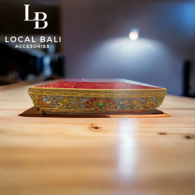 Nampan prada/ bokor prada bali 27cm