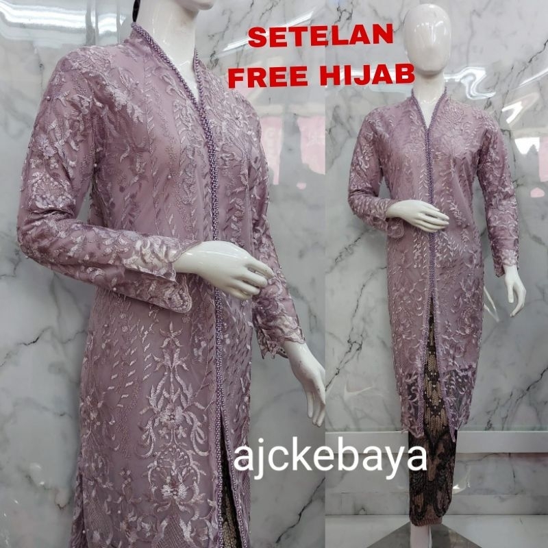 KEBAYA/KEBAYA TUNIK/SET KEBAYA TULLE/KEBAYA MODERN/KEBAYA TERBARU/KEBAYA PREMIUM/KEBAYA TERLARIS