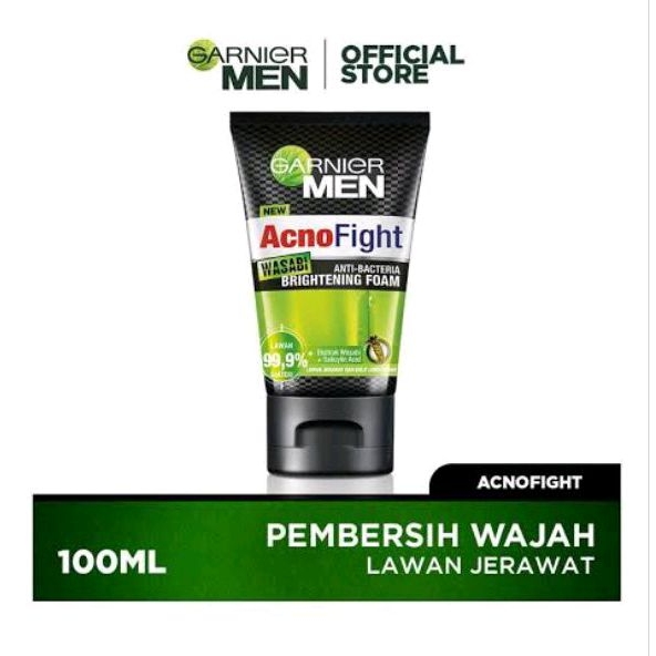 GARNIER MEN ACNO FIGHT WASABI 100 ML / FACIAL FOAM GARNIER ACNOFIGHT WASABI 100ML