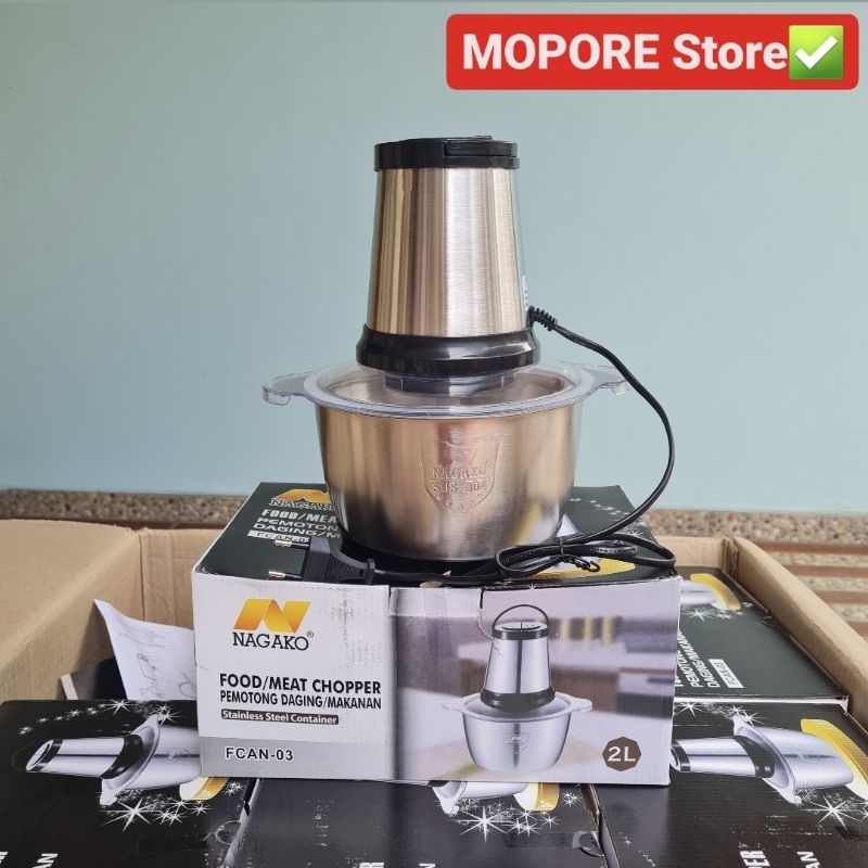 Alat penggiling bumbu food CHOPPER NAGAKO terlaris / food processor STAINLESS