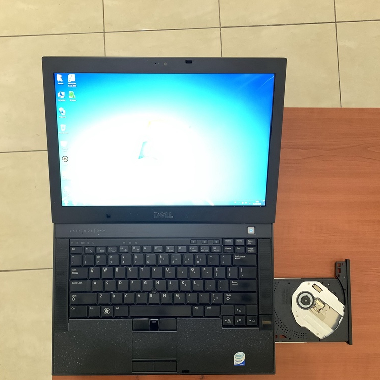 Laptop-Murah-Dell E6400-Core 2 Duo-Ram 2GB-SSD 128GB-Kamera-DVD-Design-Gaming-Win10-Siap Pakai