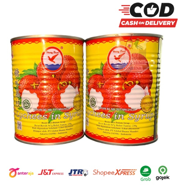 

Lychee kaleng HERRING BRAND 565 GR / Lychees In Syrup / Buah leci Kaleng