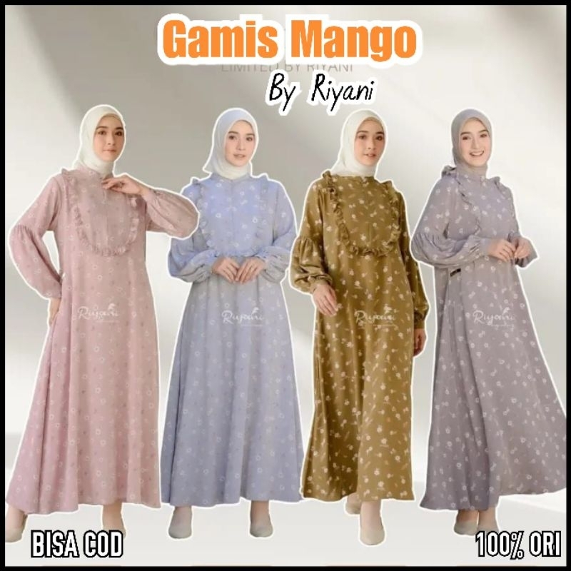 Gamis Motif Bunga Gamis Monalisa Model Lengan Balon Gamis Mango by Riyani