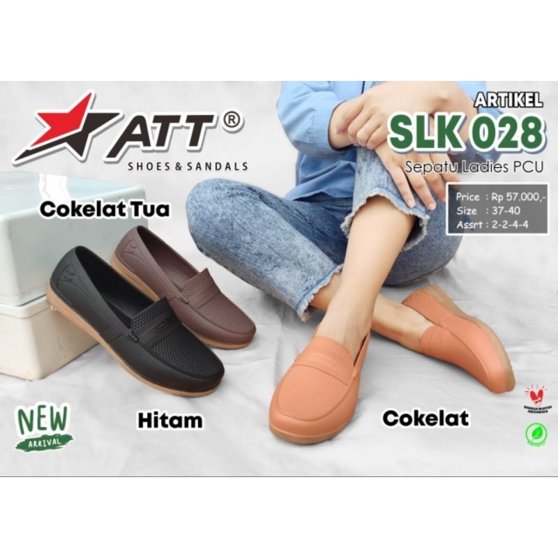 sepatu ATT SLK 028 sepatu karet flat shoes wanita