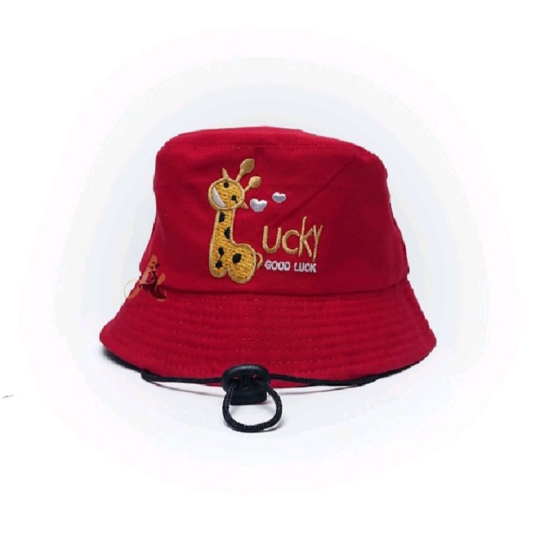 Topi Bucket hat anak good lucky premium quality (usia 2-8th)