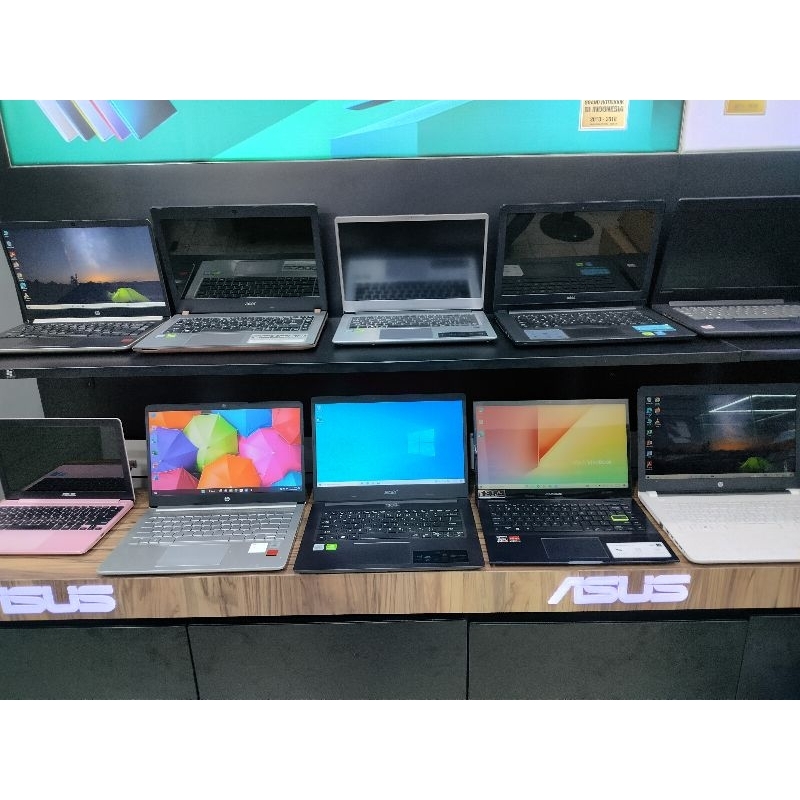 laptop second Intel core i3/i5/i7  ryzen 3/5/7 berkualitas banyak pilihan